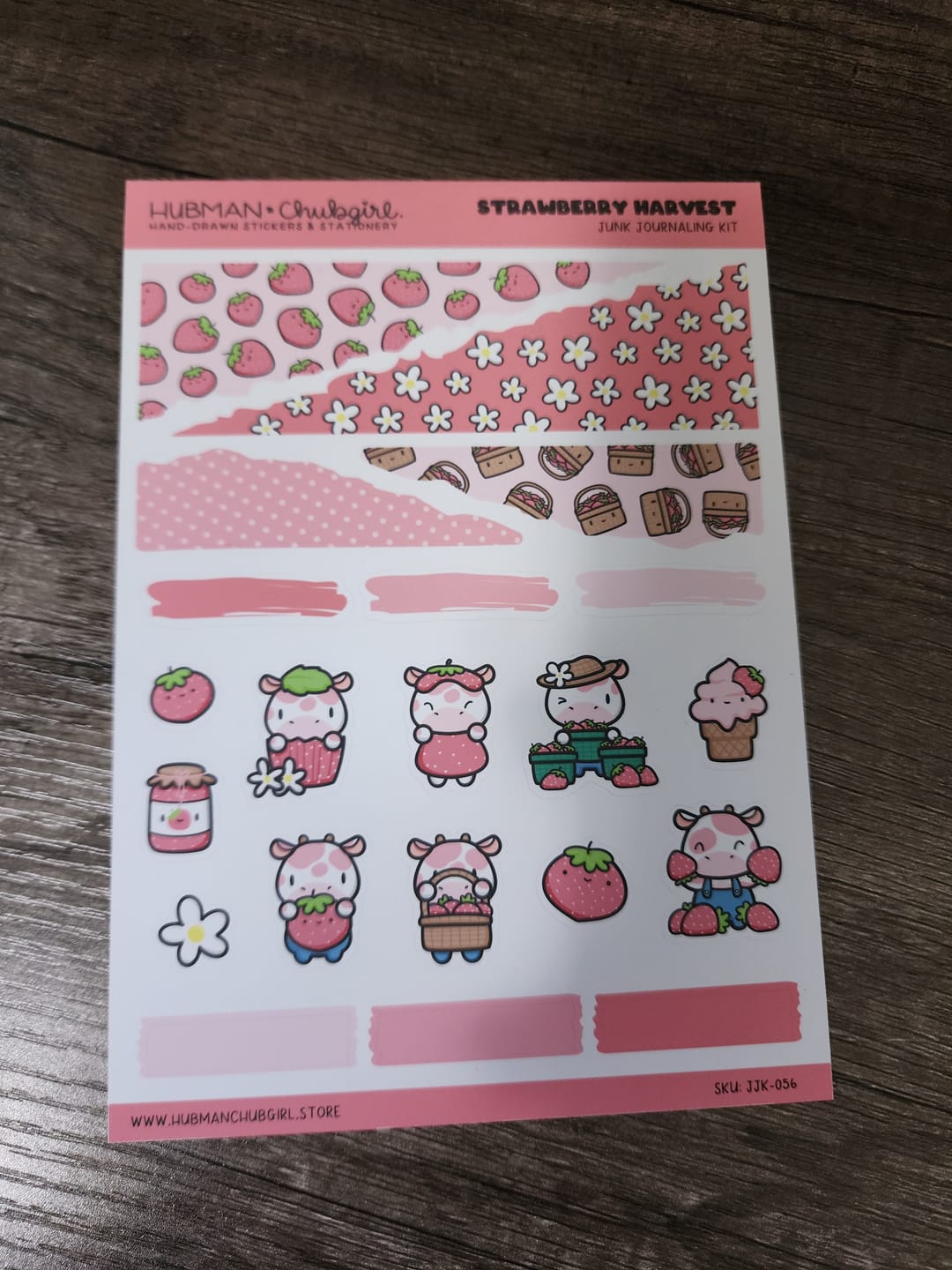 Customer photo review of Strawberry Harvest Junk Journaling Kit