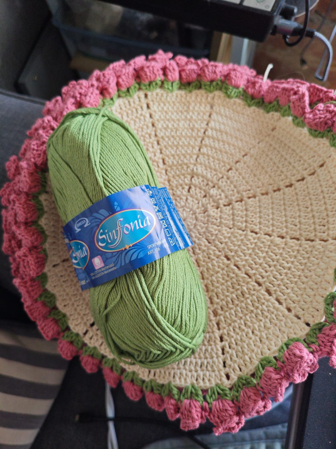 Customer photo review of Hilaza Sinfonía, marca Omega, MADEJA de 100g con 212m  ⭐