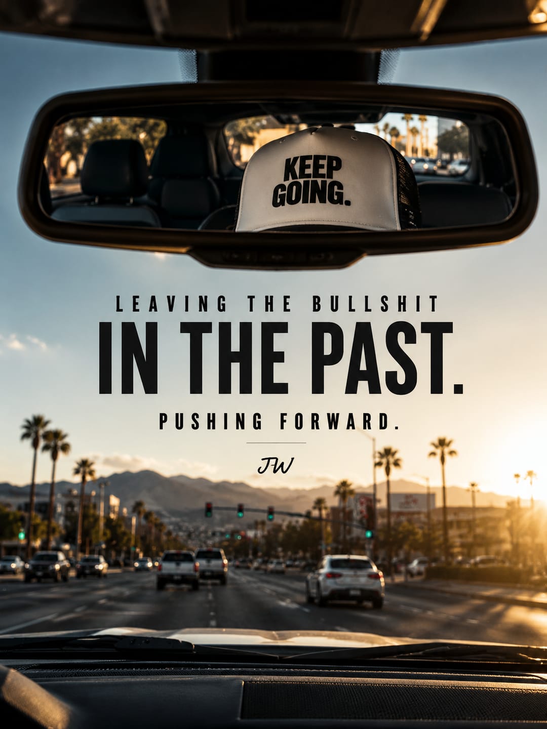 Customer photo review of KEEP GOING OFF-WHITE (Trucker)