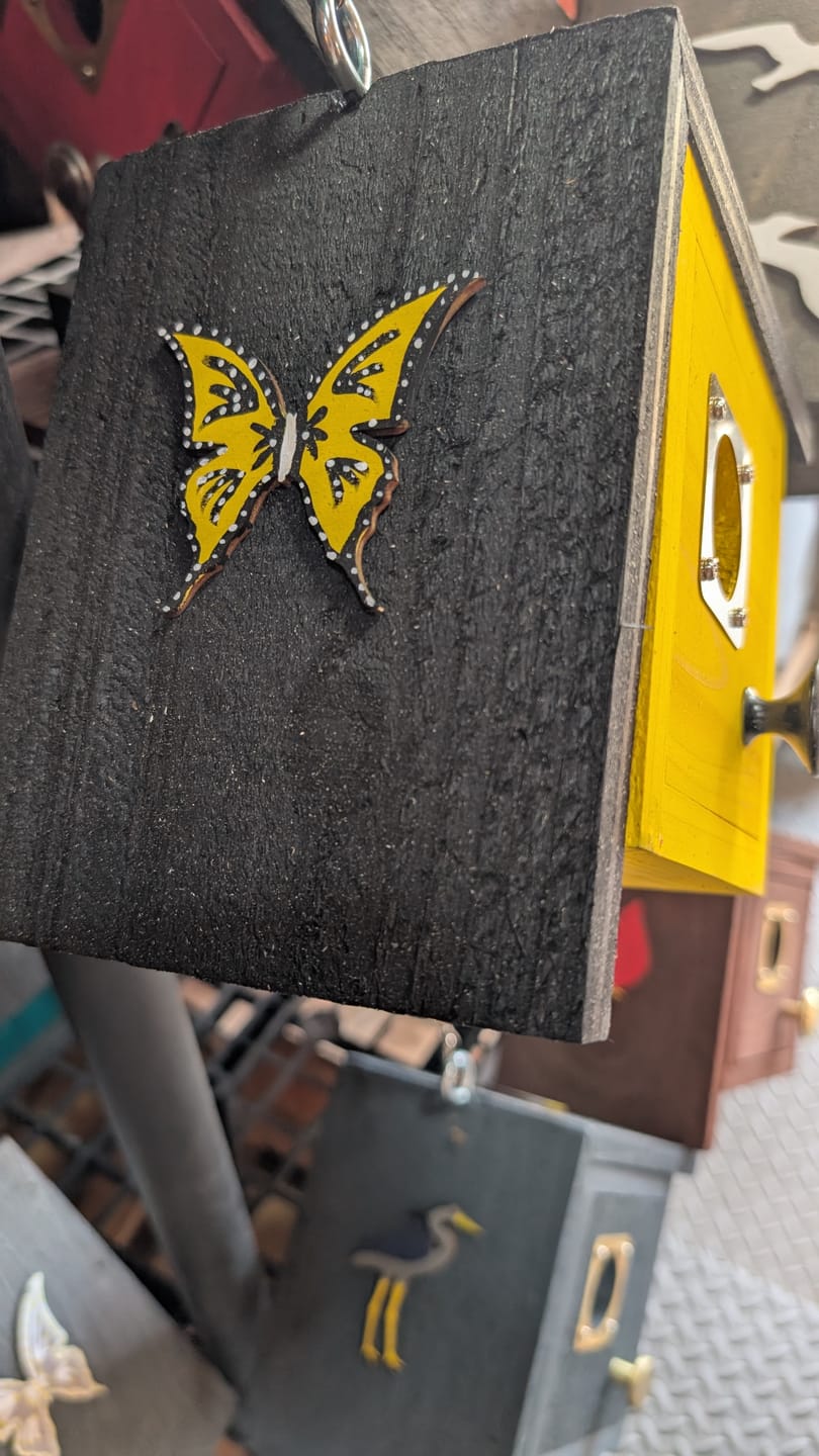 Customer photo review of Unfinished Wood Butterfly Shape - Wildlife Craft - up to 46" DIY