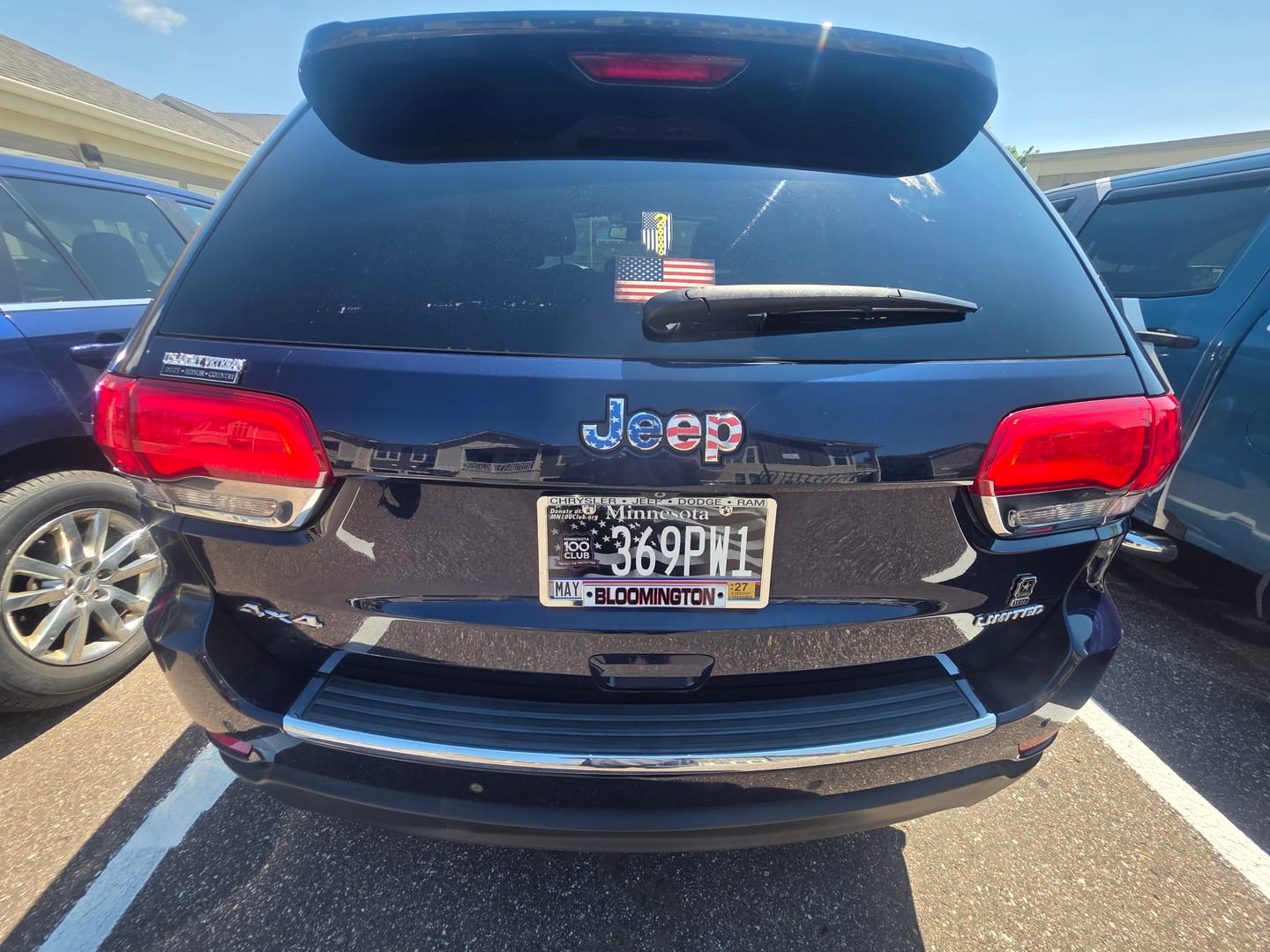 Customer photo review of JEEP Emblem Overlay Decals – American Flag Print | Fits Grand Cherokee, Cherokee, Compass, Renegade, Liberty & Patriot