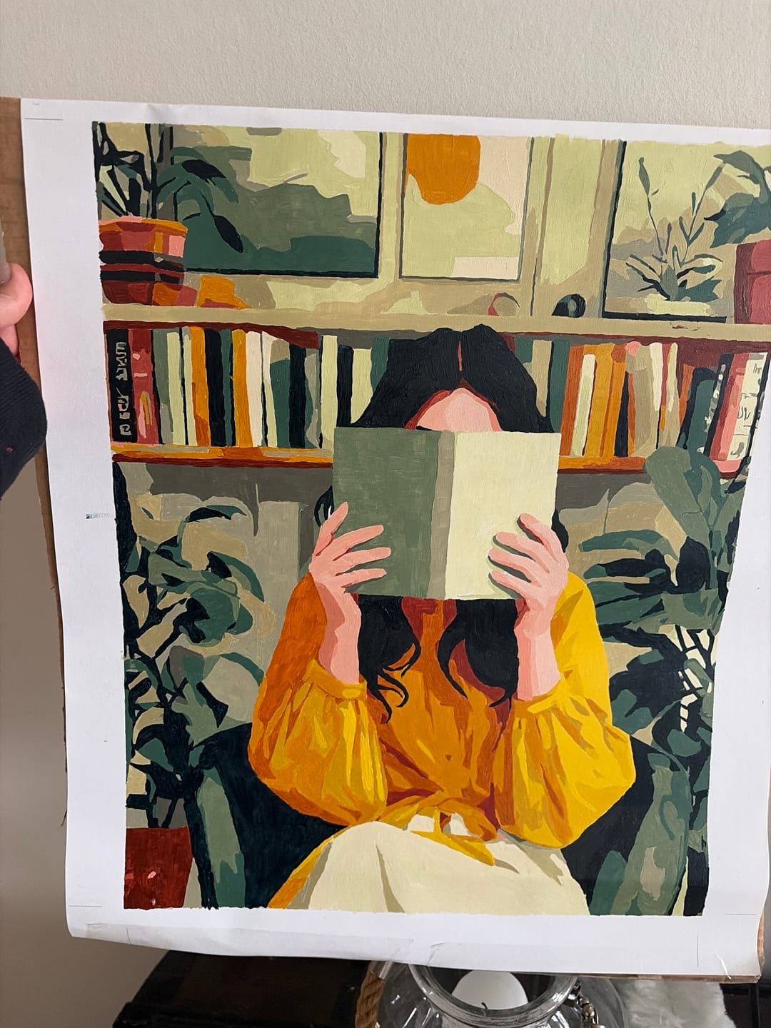 Customer photo review of Hidden Between Pages | Paint by Number