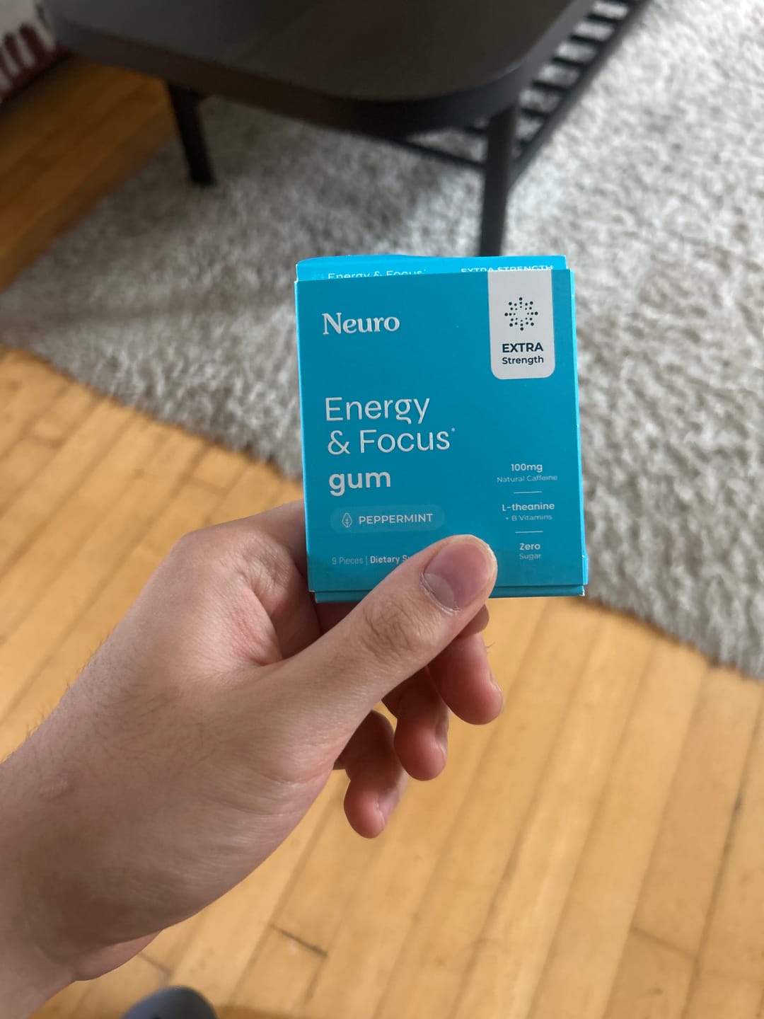 Customer photo review of Extra Strength Energy & Focus Gum