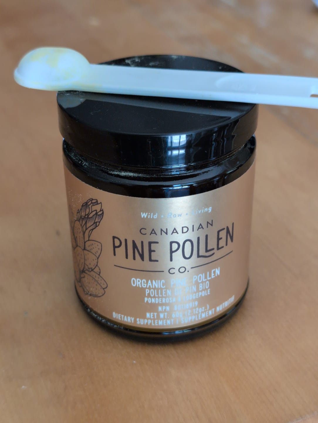 Customer photo review of Certified Organic Pine Pollen Powder - Wildcrafted 60g (2.12 oz)
