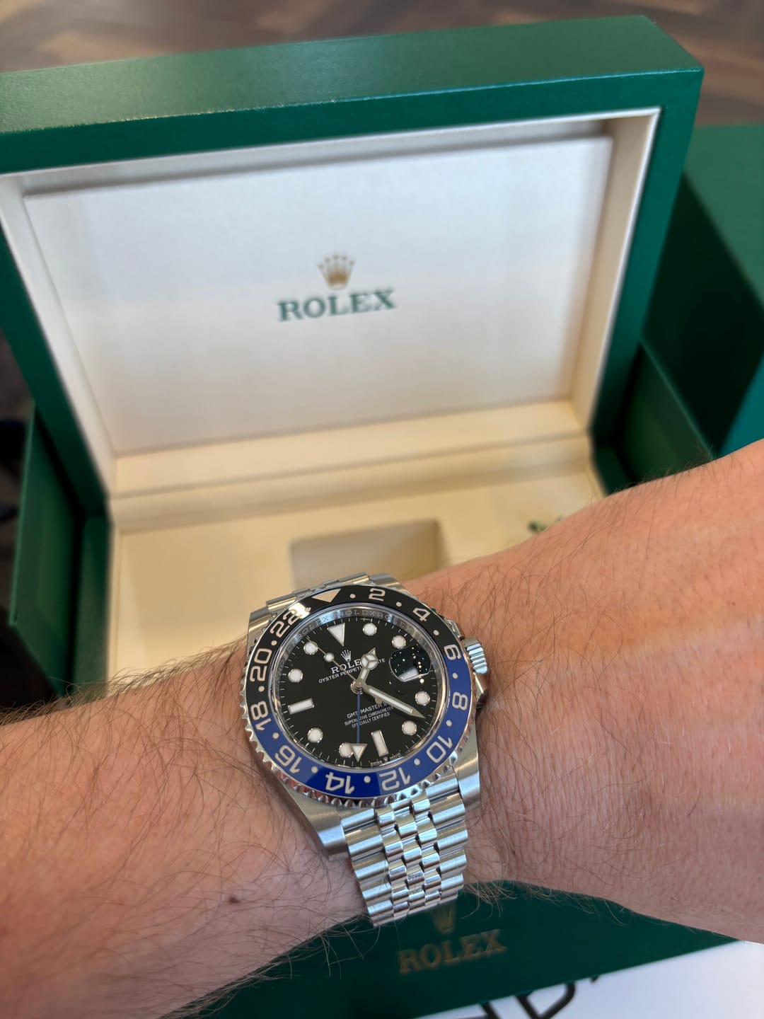 Customer photo review of Rolex GMT-Master II Batgirl 126710BLNR - Full-Set - 2026