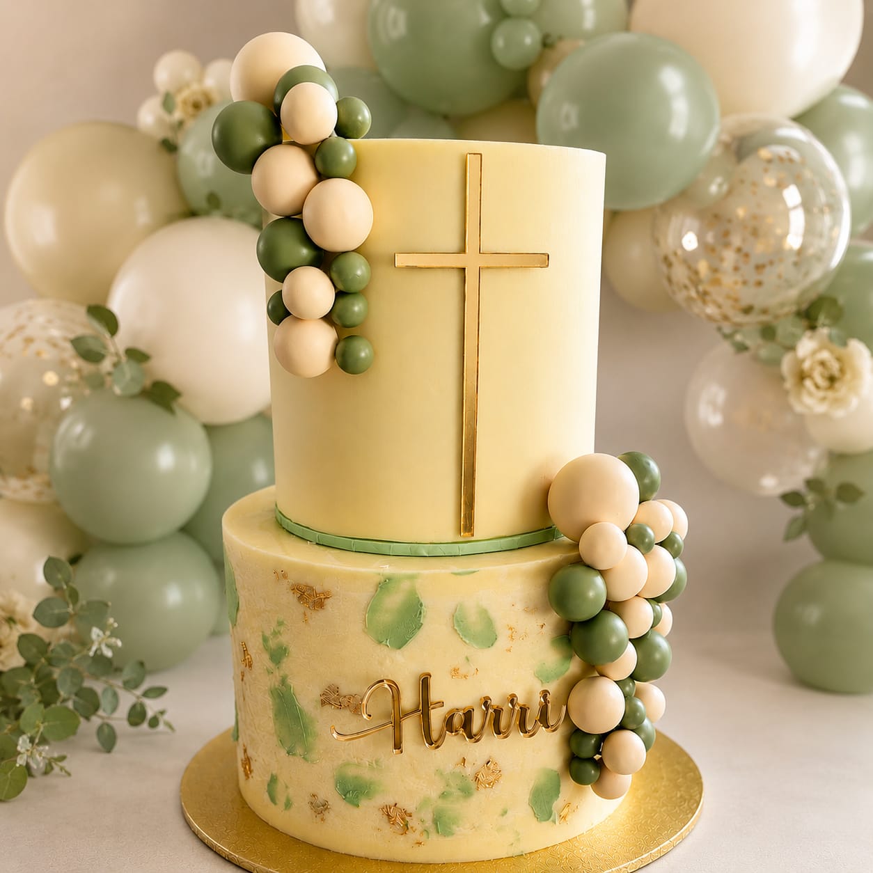 Customer photo review of Acrylic Name Cake Charm