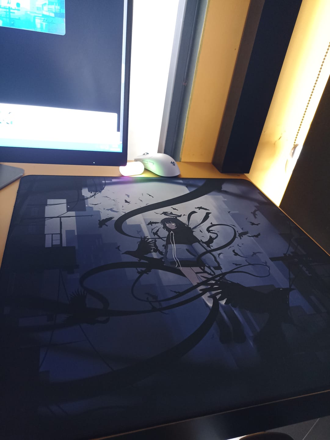 Customer photo review of Wraith Ace Series [Ravenfall] Limited Edition Poron Mousepad
