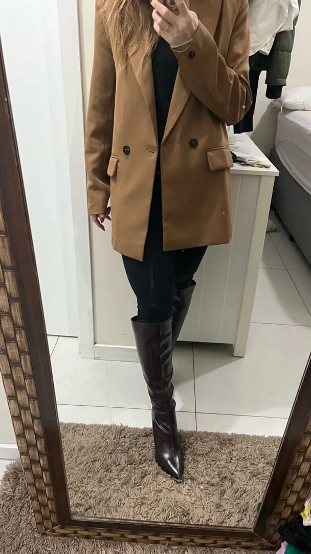 Customer photo review of Rider Knee-High Boots