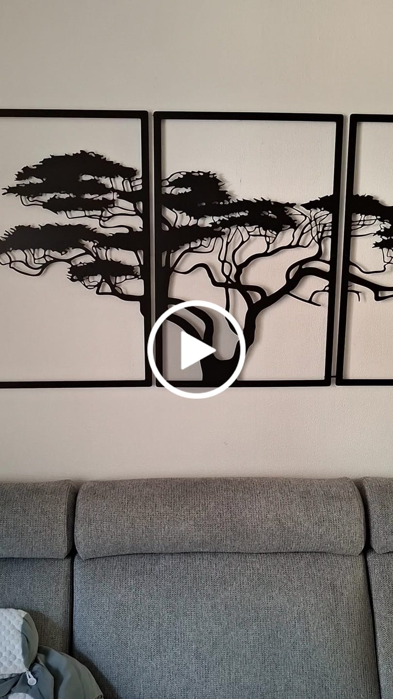 Customer video review of Décoration murale en métal noir - Arbre de vie Africain
