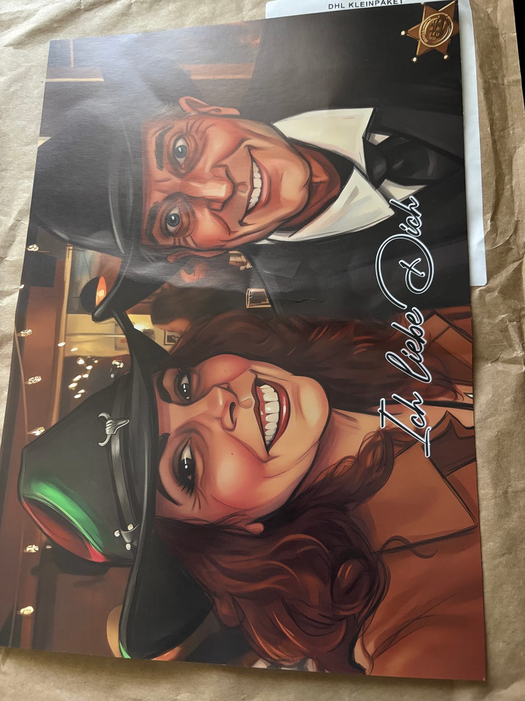 Customer photo review of ColorSketch Poster Dein Foto als handgezeichnete Karikatur