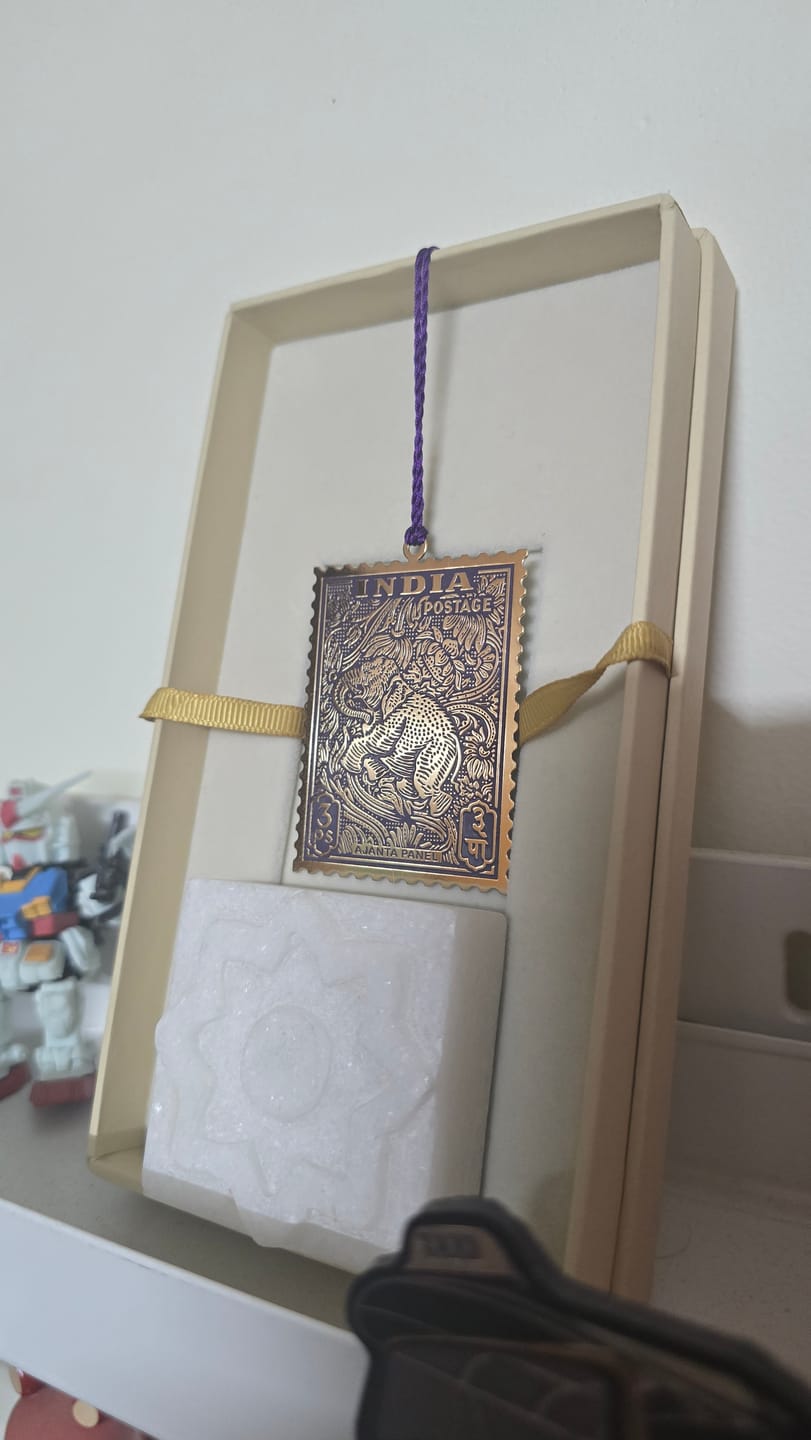 Customer photo review of The Philately Bookmark: Ajanta Panel