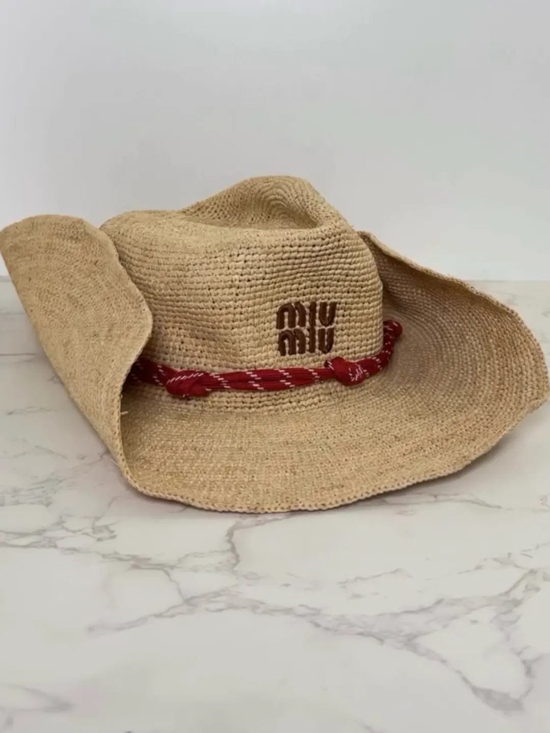 Customer photo review of Miumiu Straw Cowboy Hat 221066