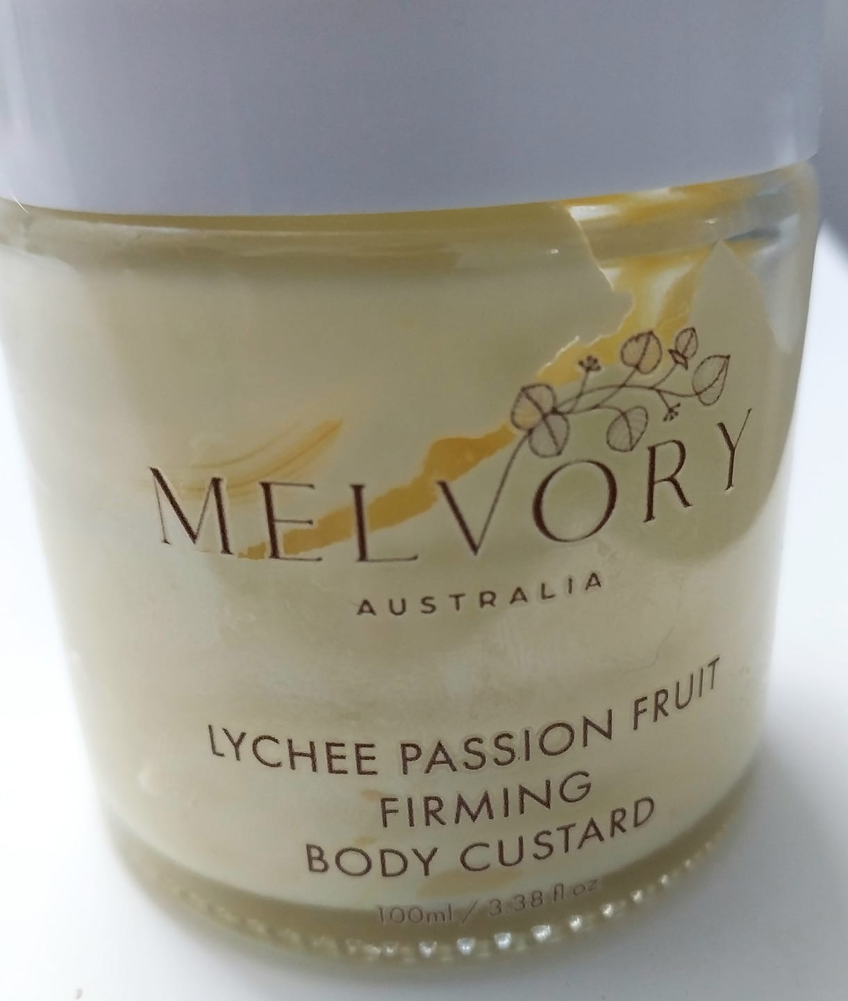 Customer photo review of Limited Edition: Lychee + Passionfruit Body Custard