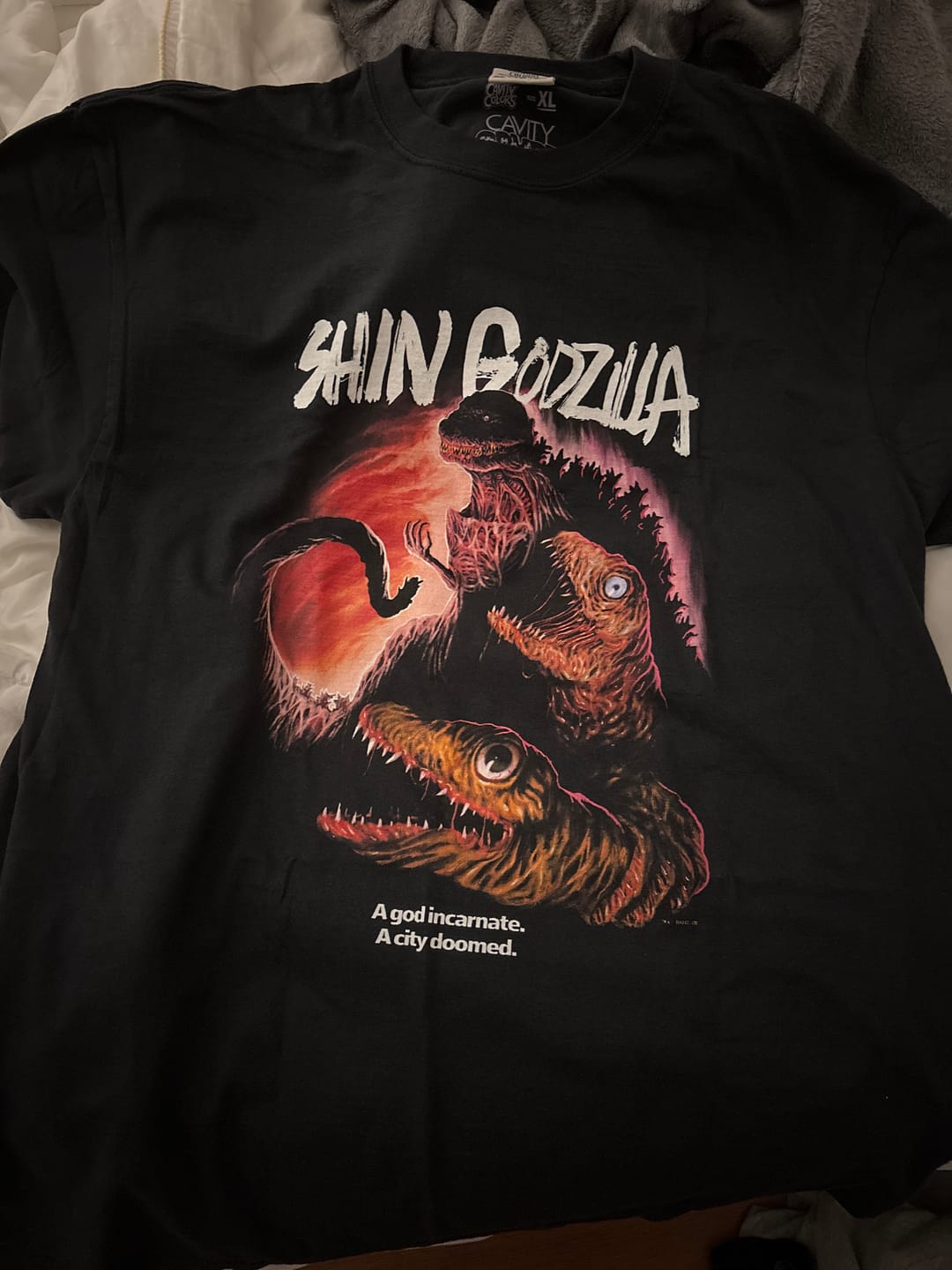 Customer photo review of SHIN GODZILLA: A GOD INCARNATE - T-SHIRT