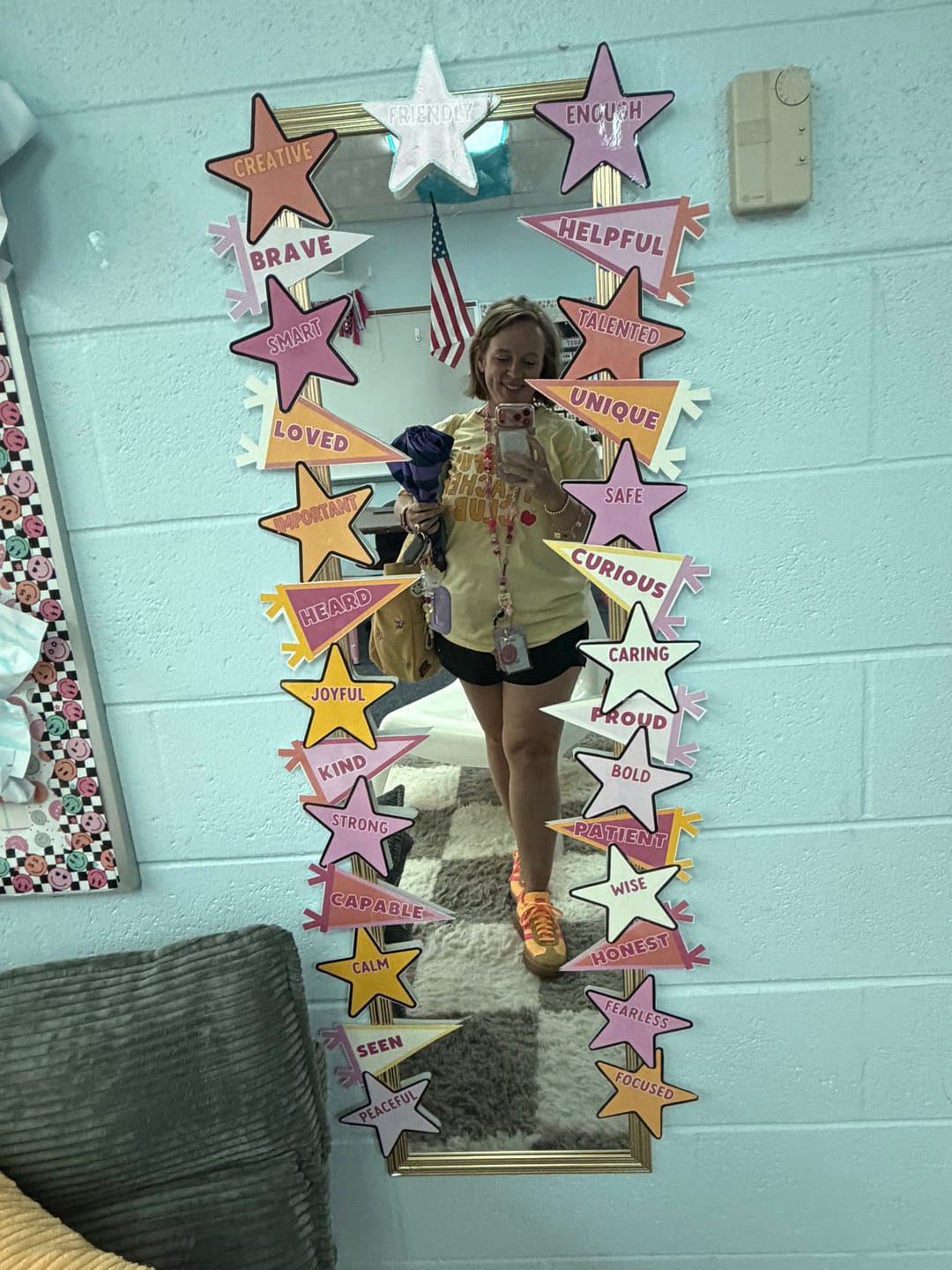 Customer photo review of Joyful Teacher Club Tee