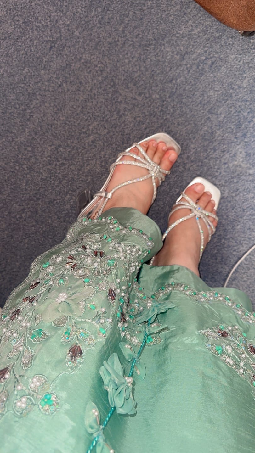 Customer photo review of ZRQ-02 SAPPHIRE - RAW SILK SUIT