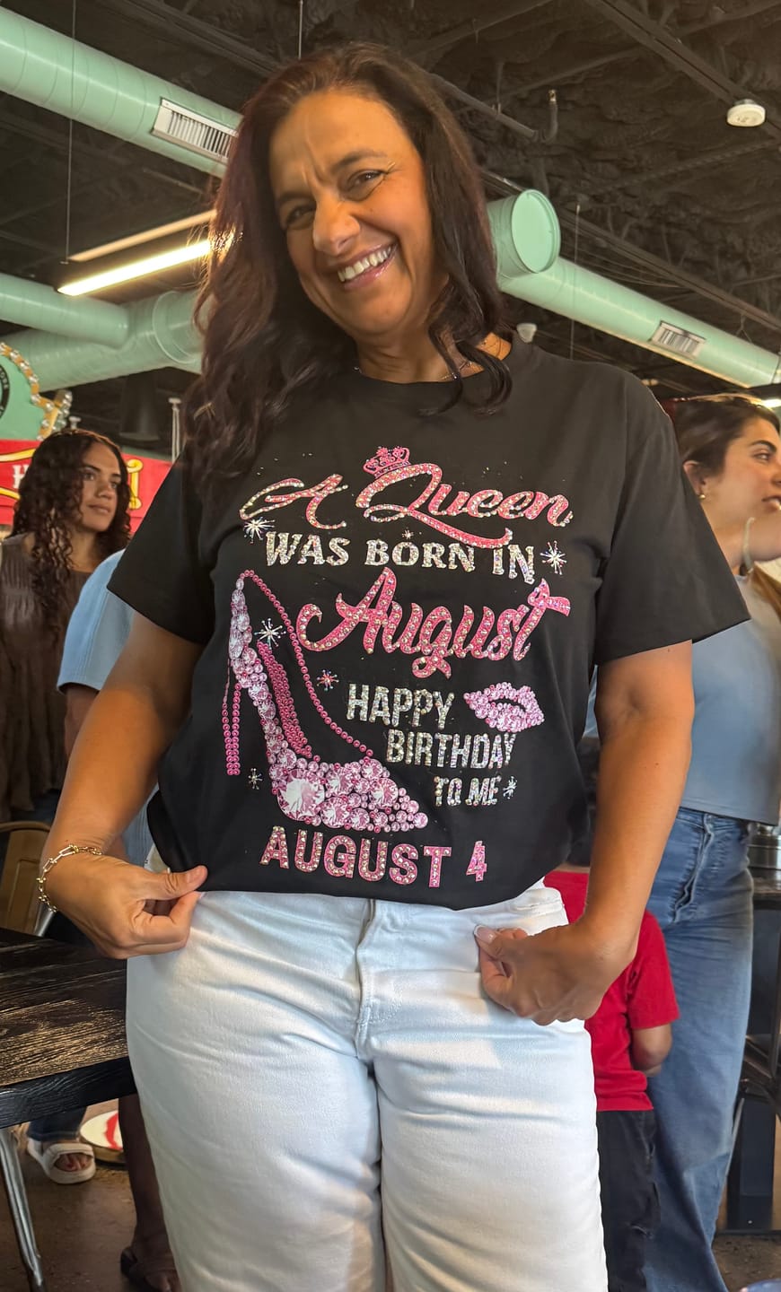 Customer photo review of 4TH AUGUST QUEEN UNISEX SHIRT