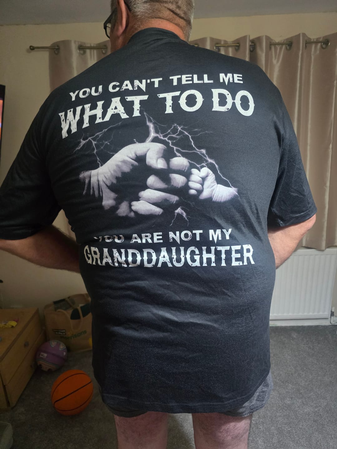 Customer photo review of My Granddaughter Premium Fit Mens Tee