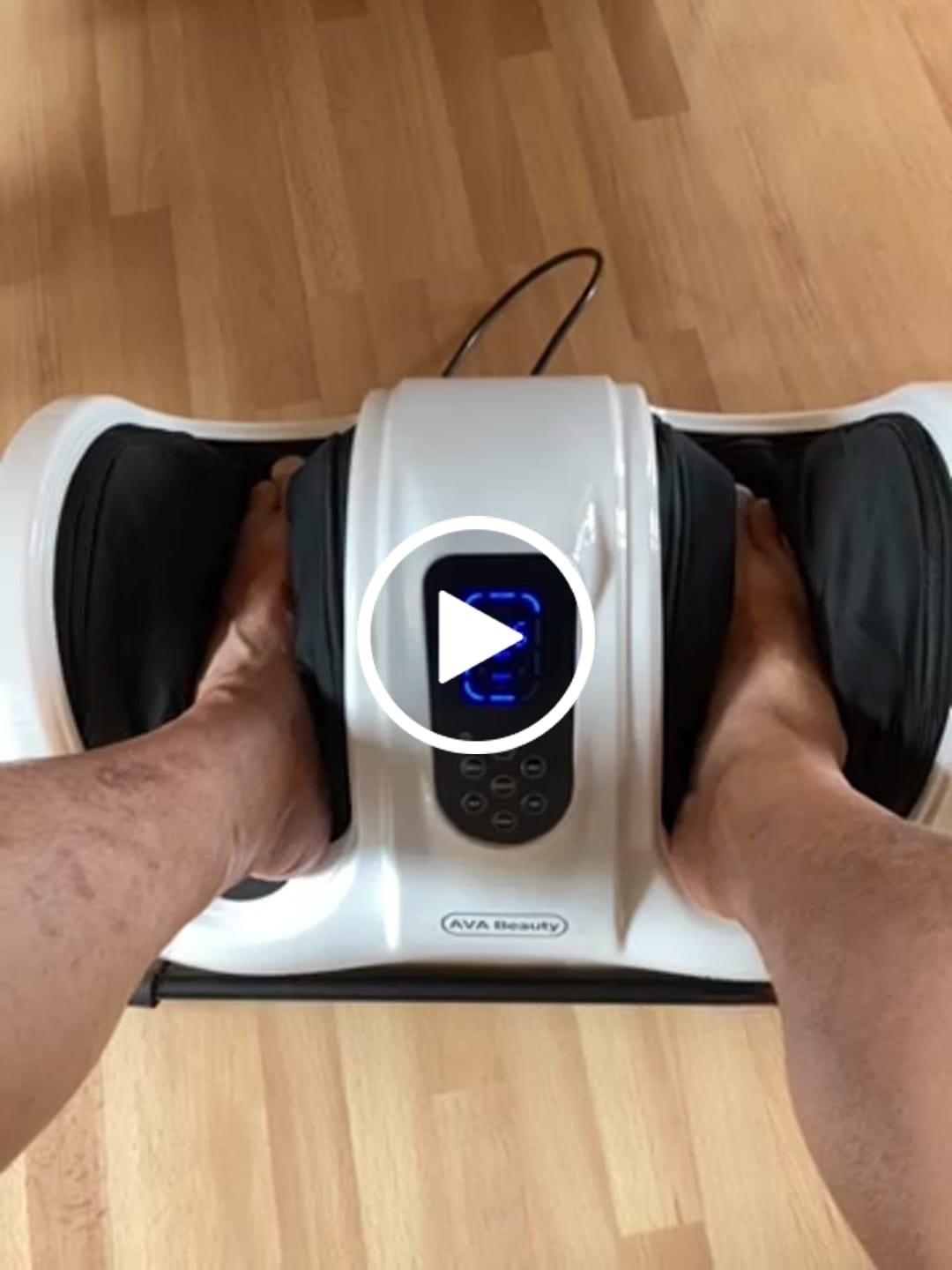 Customer video review of Fod- og lægmassageapparat med fjernbetjening