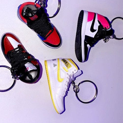 Customer photo review of AJ1 Collection | Mini Sneakers Keychain