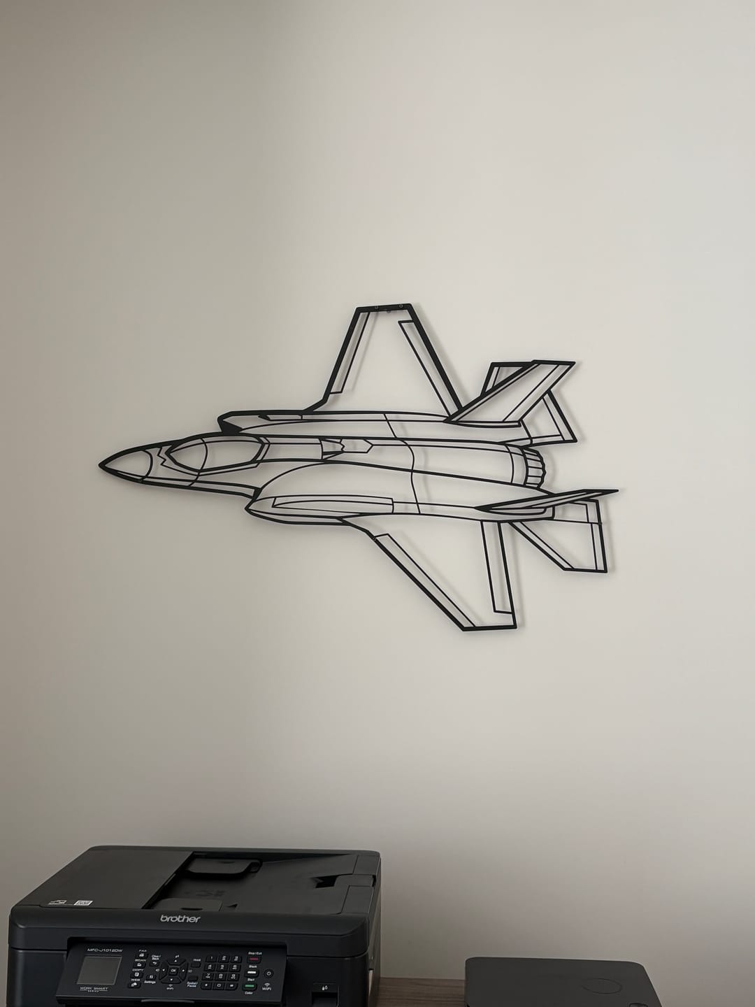 Customer photo review of F-35A Lightning II Angle Silhouette Metal Wall Art
