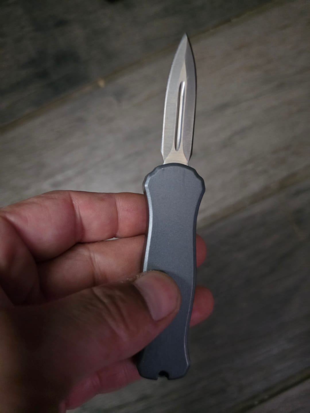 Customer photo review of VT Black Rocket Mini OTF Knife