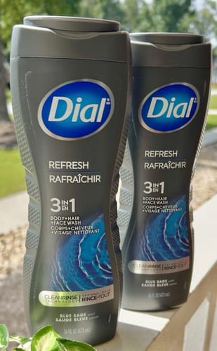 Customer photo review of Dial Men 3-in-1 Body Wash Hydrating Fresh – 16 oz – 6 Pack