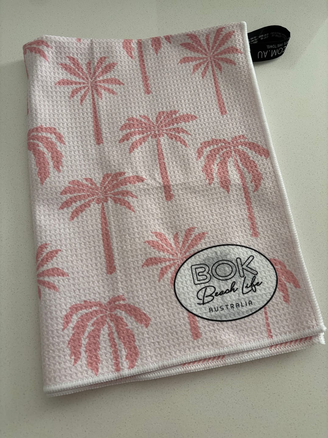 Customer photo review of BLUSHING PALMS - Handy Towel