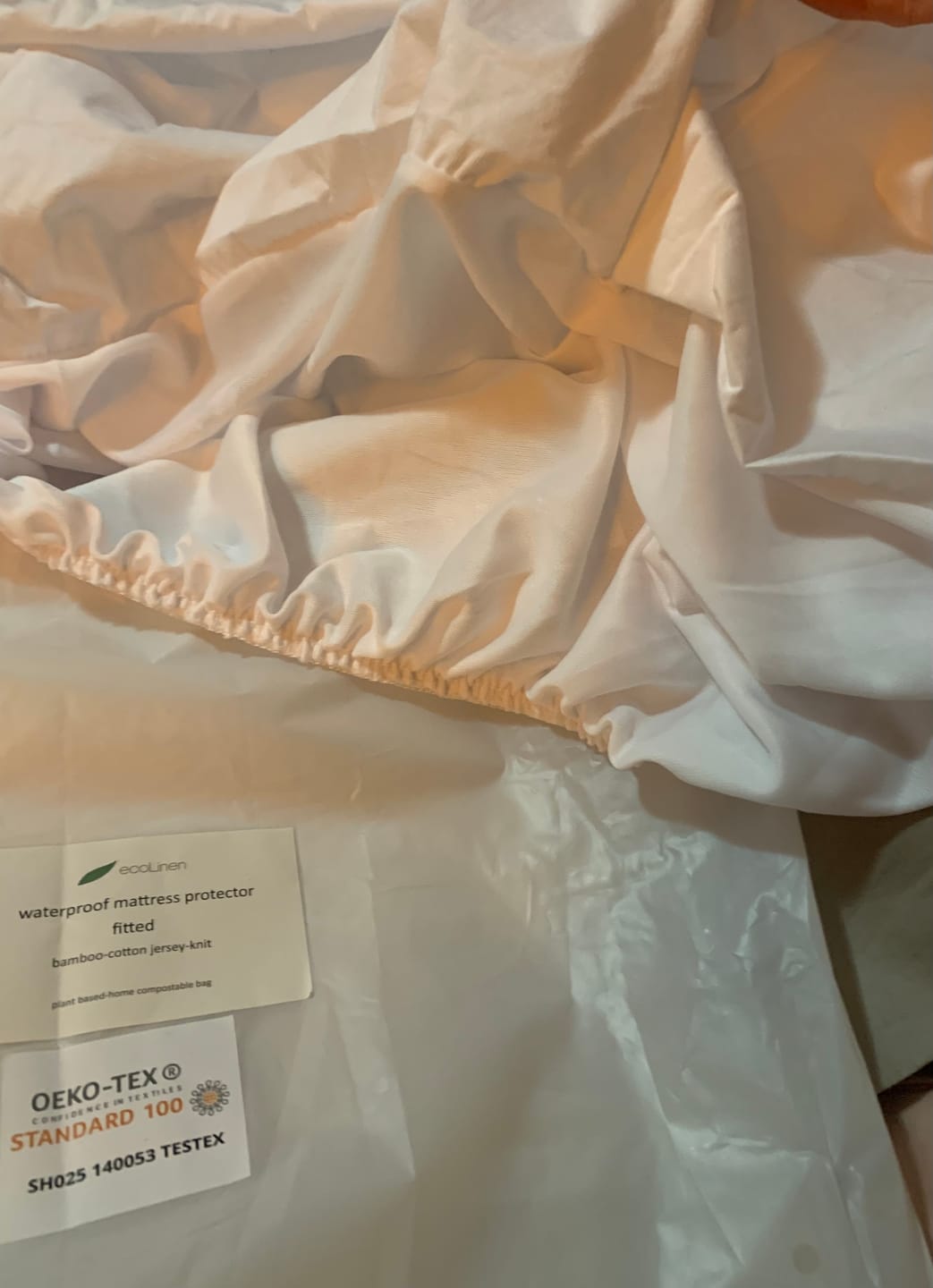 Customer photo review of Bamboo Mattress Protector - Waterproof and Safe