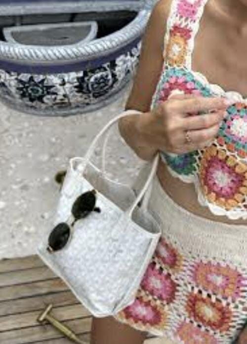 Customer photo review of Veyra Reversible Mini Tote