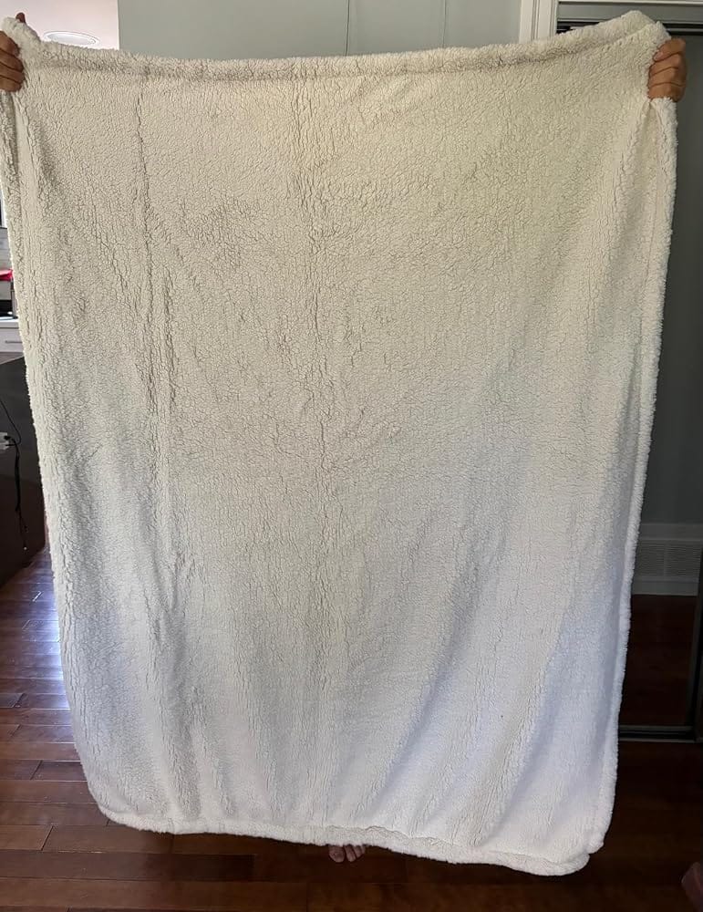 Customer photo review of Reversible Sherpa Throw