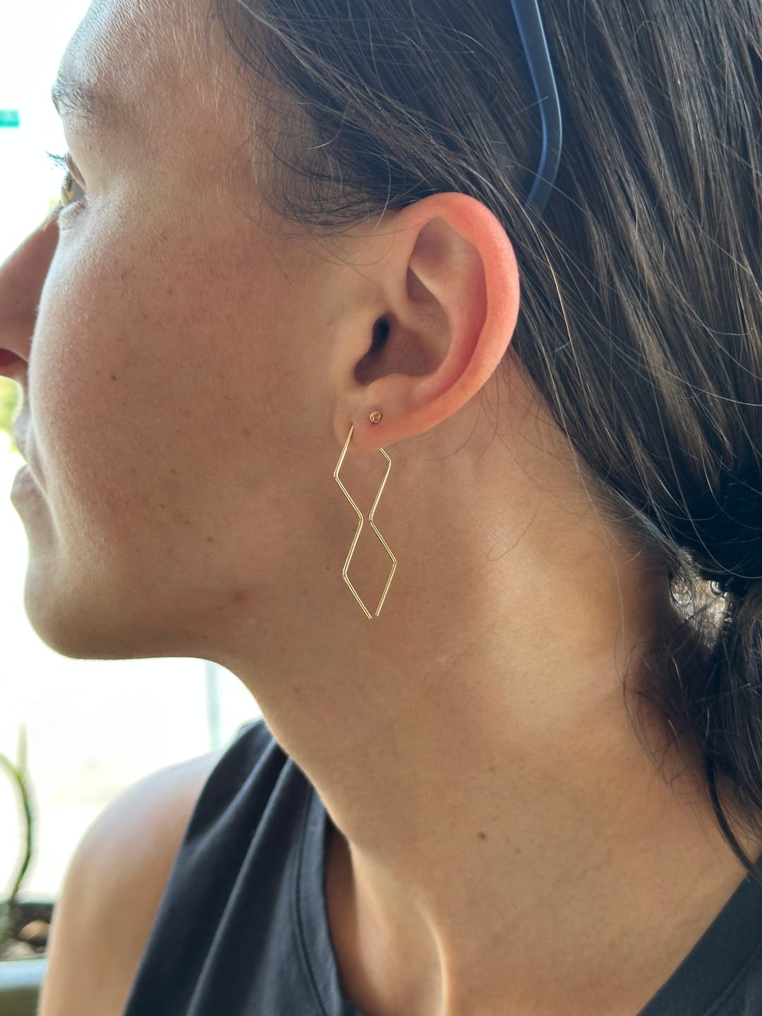Customer photo review of Mojave Earrings