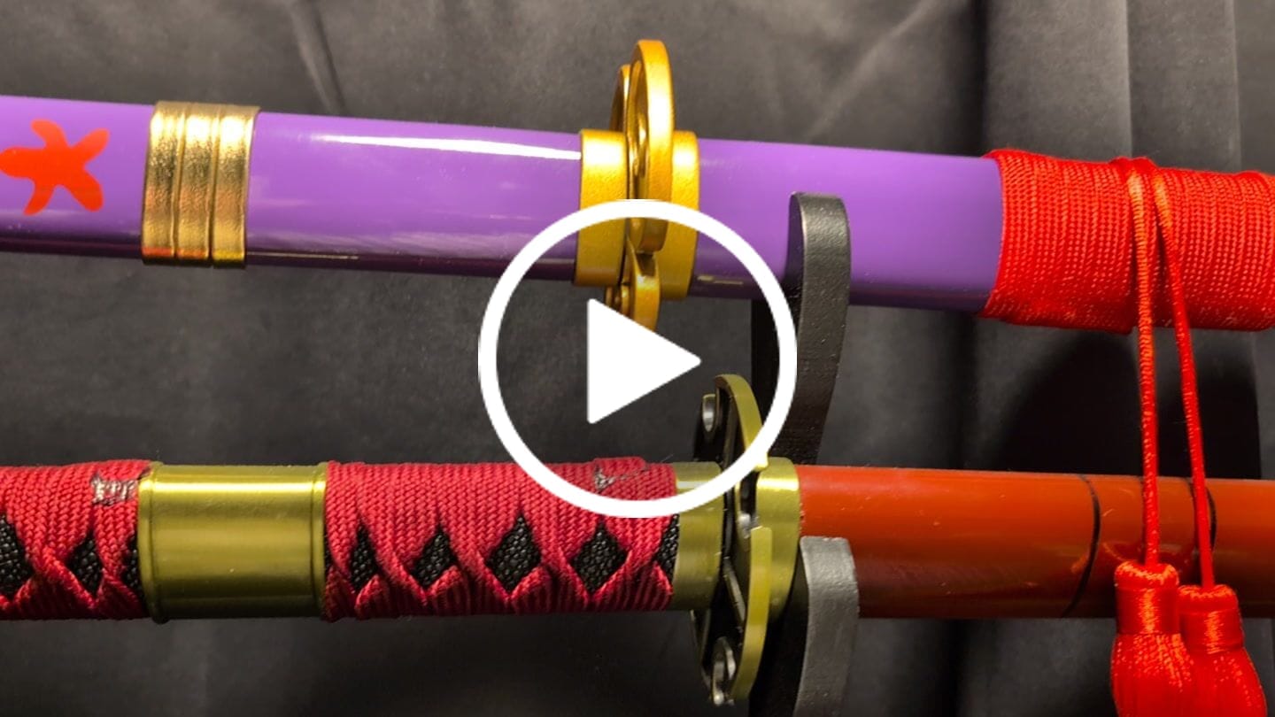 Customer video review of One Piece Purple Enma Metal Katana Sword of Roronoa Zoro