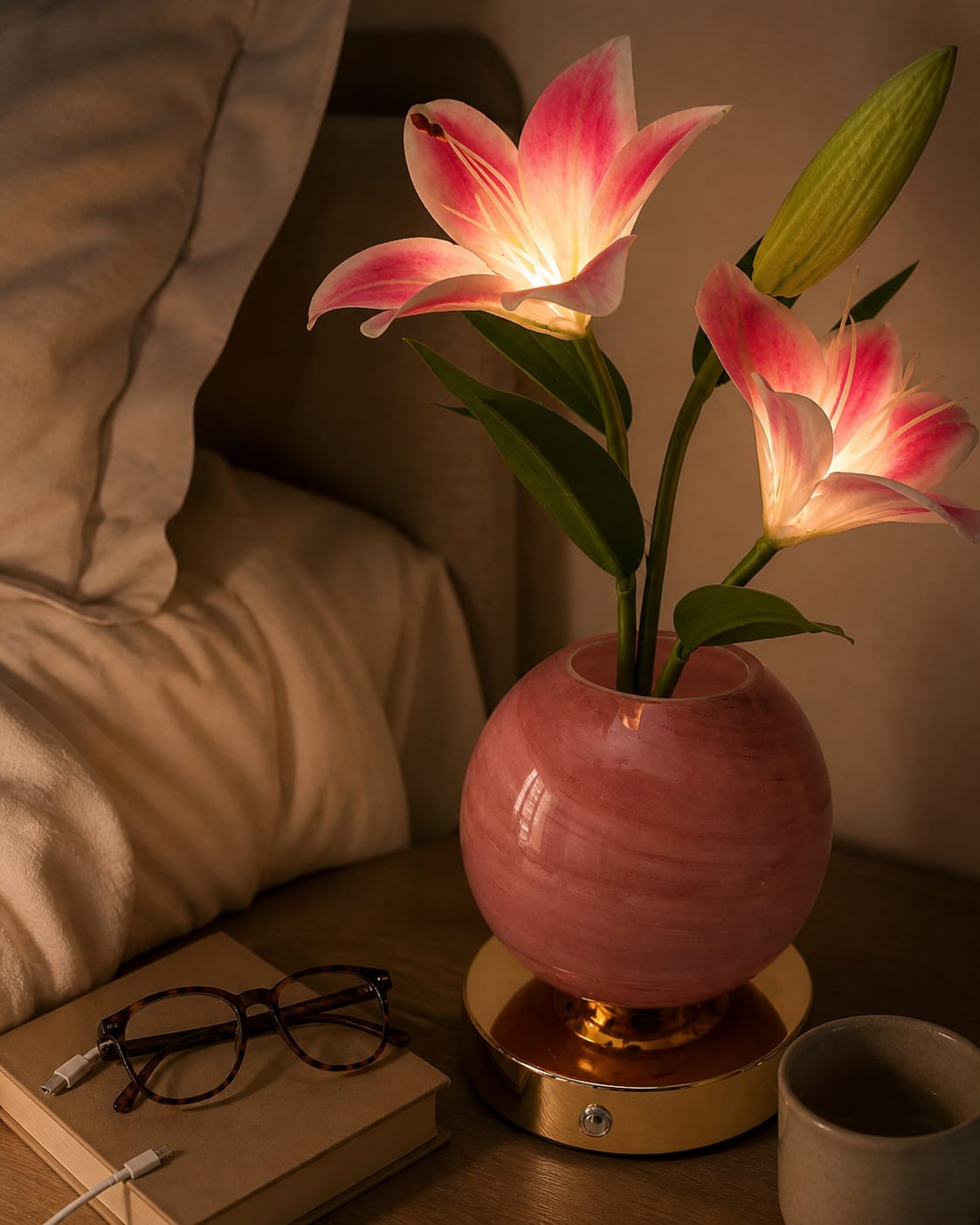 Customer photo review of Lily Bloom Lamp
