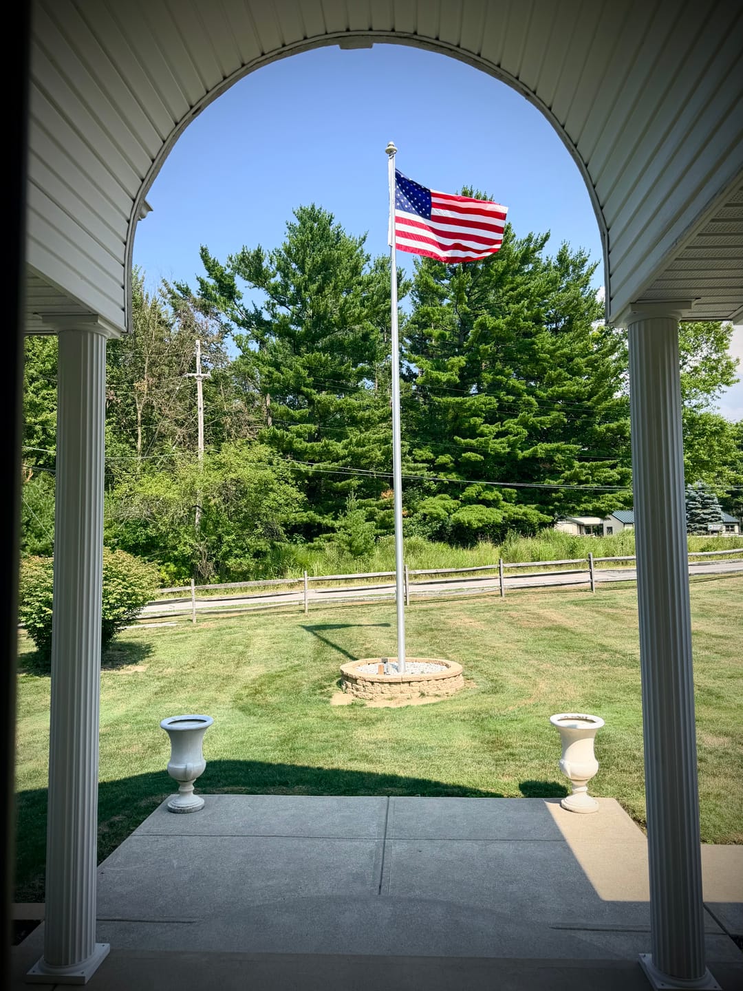 Customer photo review of 5' x 8' American Flag