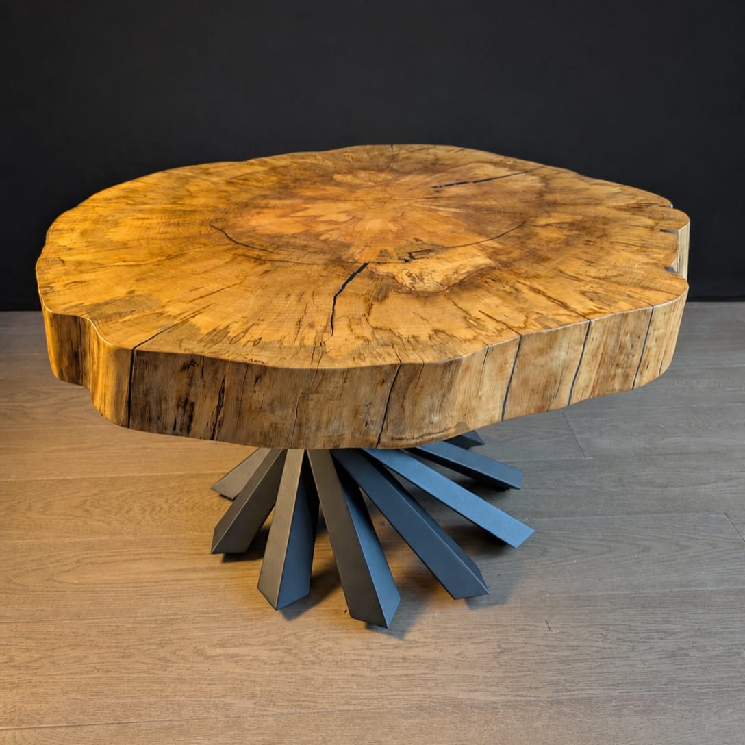 Customer photo review of Black Coffee Table Base 226 Filar 16H Metal Furniture Legs for DIY Projects