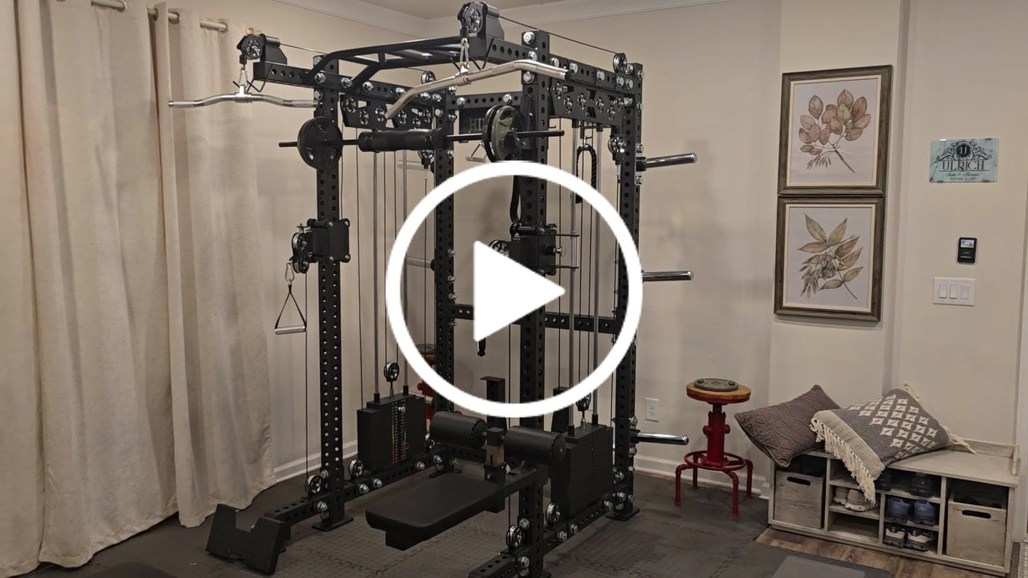 Customer video review of HD1 Squat Rack Functional Trainer
