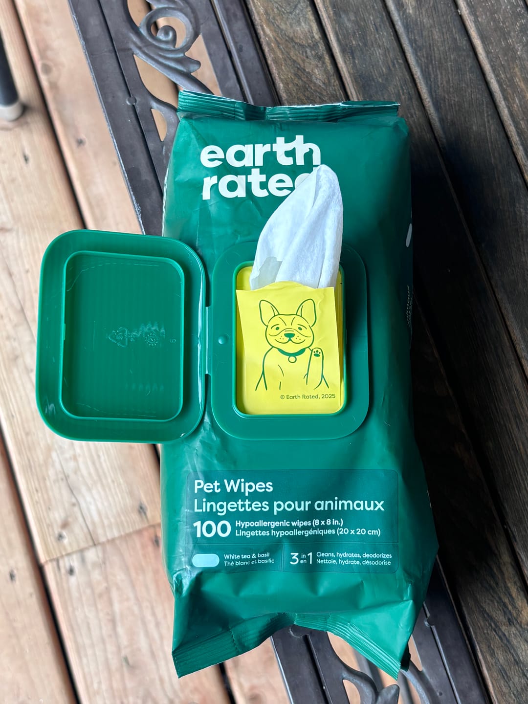 Customer photo review of Earth Rated - Lingettes nettoyante pour chien