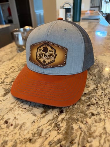 Customer photo review of Richardson 112 Custom Leather Patch Hats