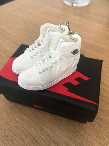 Customer photo review of AJ1 Collection | Mini Sneakers Keychain