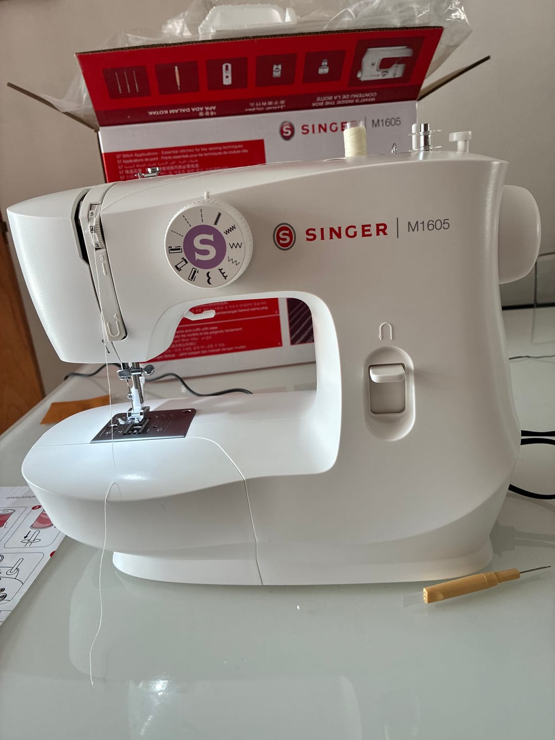 Customer photo review of Singer M1605 Sewing Machine - Simple to use, ideal for beginners
