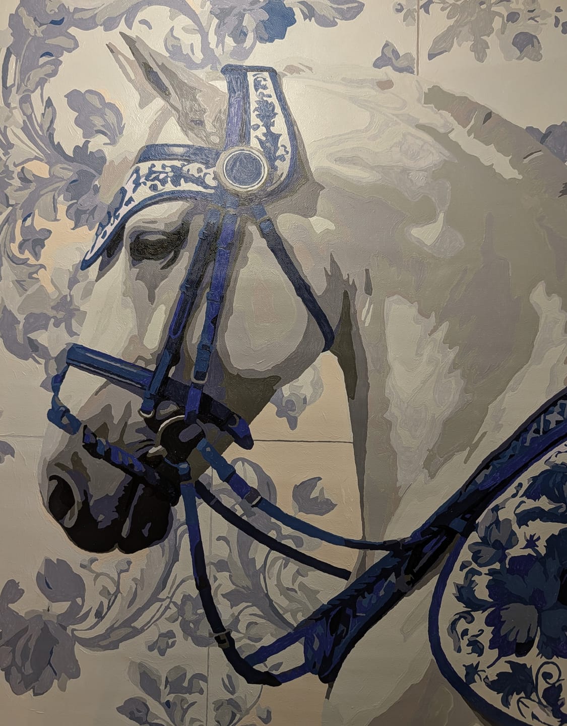 Customer photo review of Porcelain Royal Horse | Paint by Number