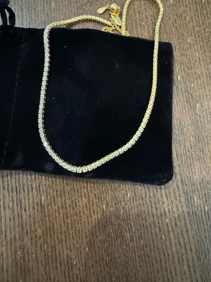 Customer photo review of Monaco Tennis Choker Necklace
