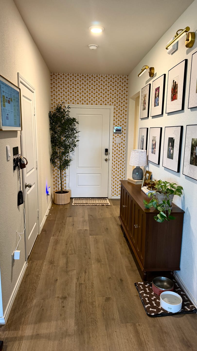 Customer photo review of Alice Wallpaper by Meghan Pauley Nespeca