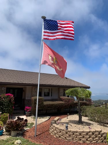 Customer photo review of 4' x 6' American Flag