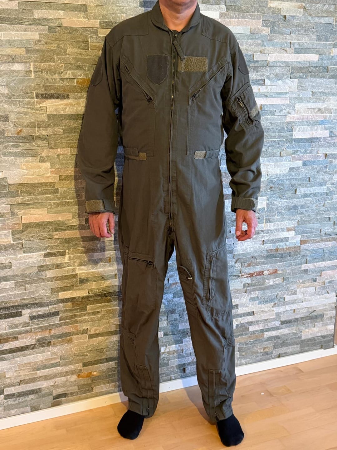 Customer photo review of Genuine U.S. Military USAF CWU-27/P Flight Suit Coveralls Fire Resistant Green