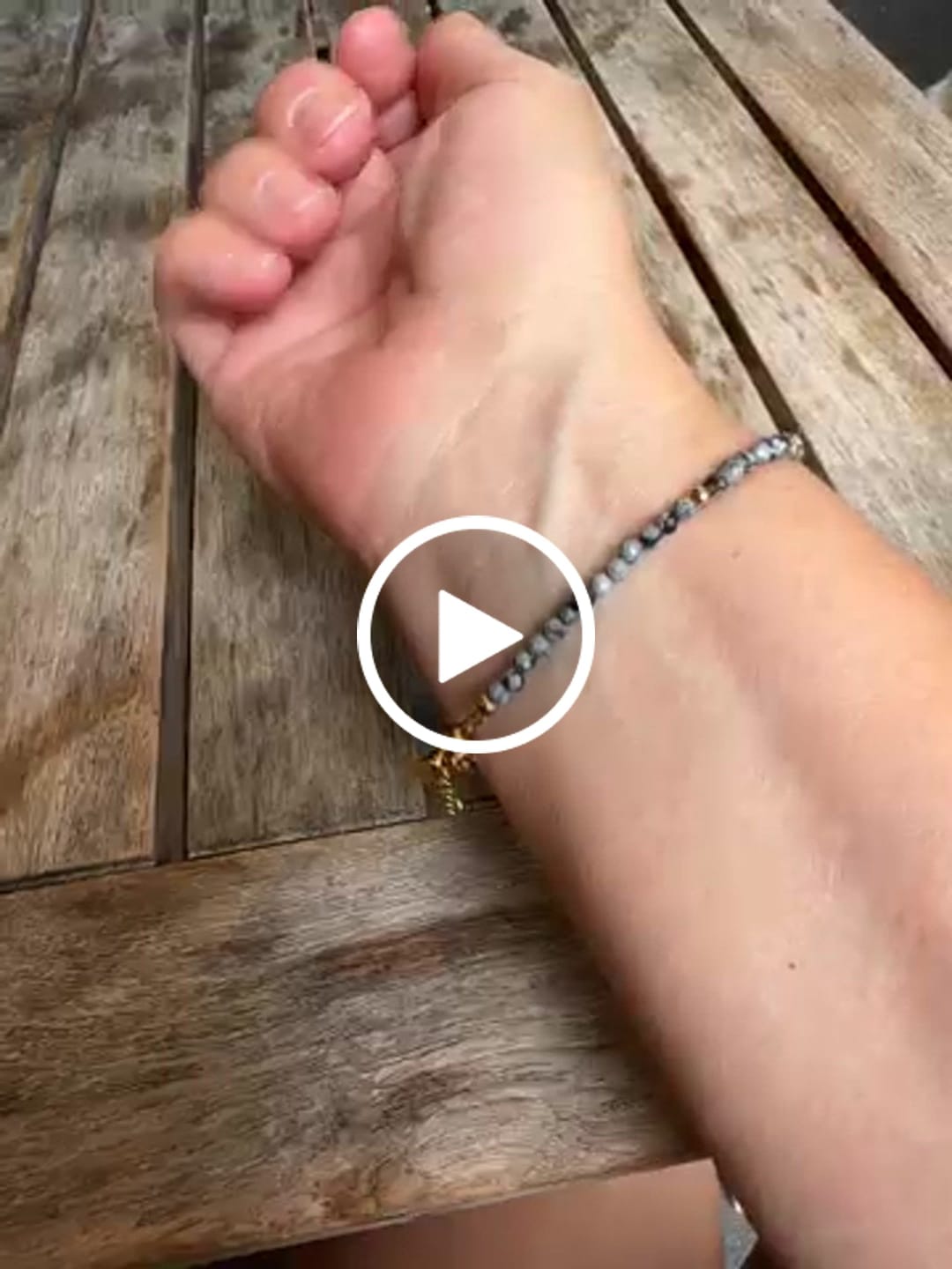 Customer video review of Obsidian Armband - Schneeflocken Obsidian
