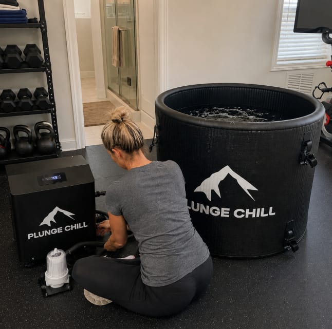 Customer photo review of 1HP Cold Plunge Chiller + Tub(Plus)
