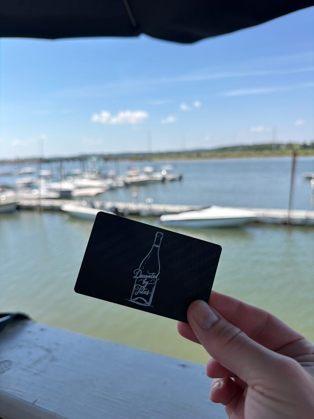 Customer photo review of Metal Smart Business Card
