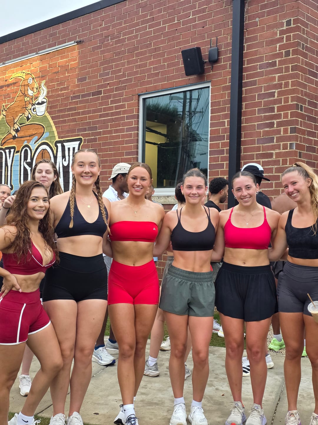 Customer photo review of The Clarity Contour Line Sports Bra Shorts 2-Piece Set